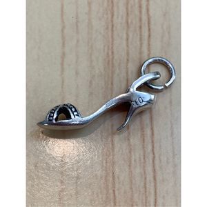 .925 Vintage High Heel Shoe Sterling Silver Jewelry Charm #shoe collector